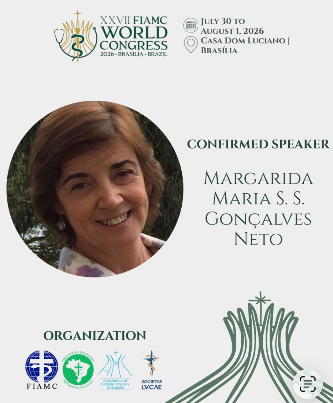 AMCP representada no XXVII Congresso Mundial das Associações de Médicos Católicos 